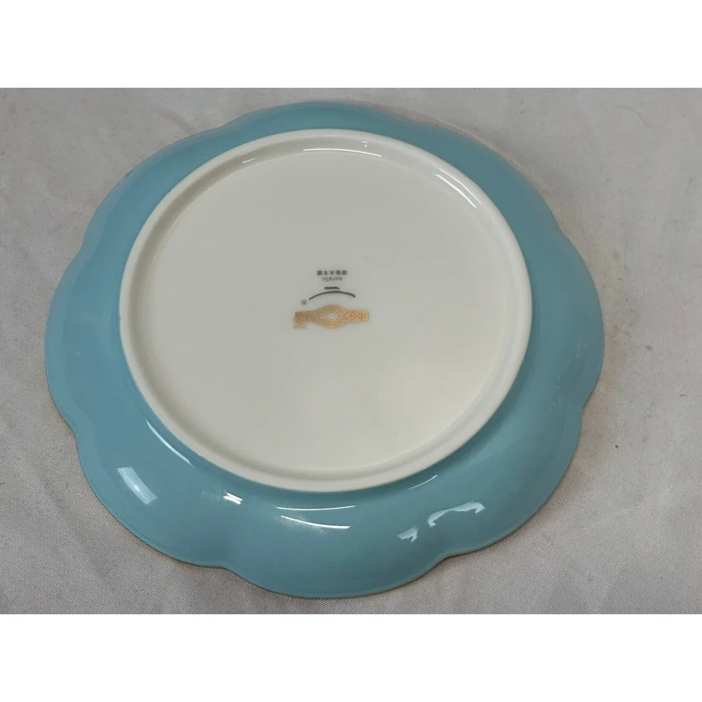 Lady Turquioa Bowlset from Banquet of G20 Summit 2016 4 Pc Tea Set Saucer Lid